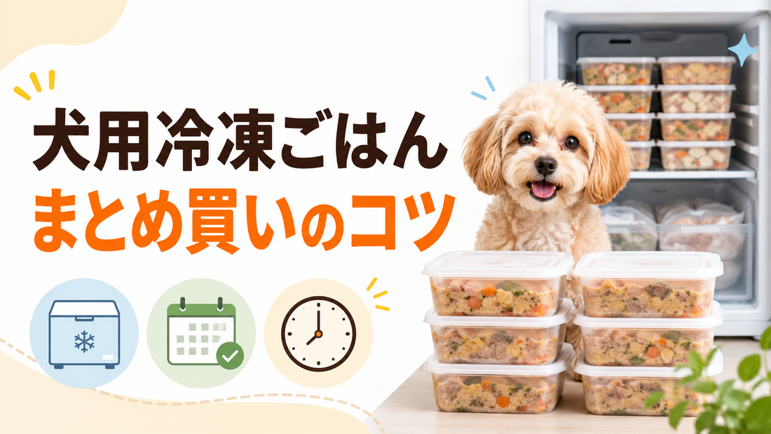 犬用冷凍ごはんをまとめ買いするときのポイント｜保存期間・注文日・冷凍庫を確認